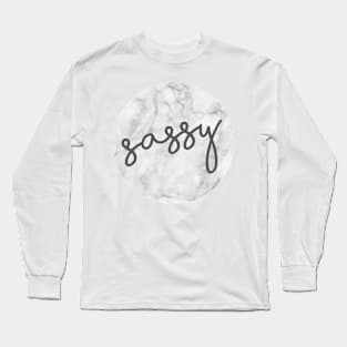 Sassy Marble Long Sleeve T-Shirt